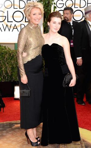 2014 Golden Globes - Red Carpet - Emma Thompson & Gaia Wise